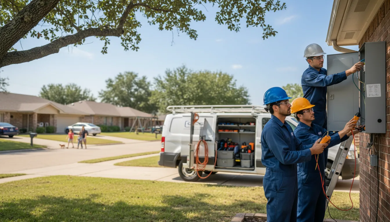 Certified electrician providing emergency electrical services in Poulan, GA